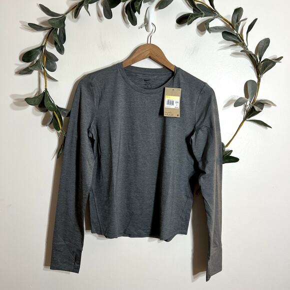 NWT Nike Gray Training Long Sleeve - Picture 1 of 5